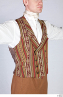  Photos Man in Historical formal suit 3 19th century Historical clothing decorated vest upper body white shirt 0008.jpg